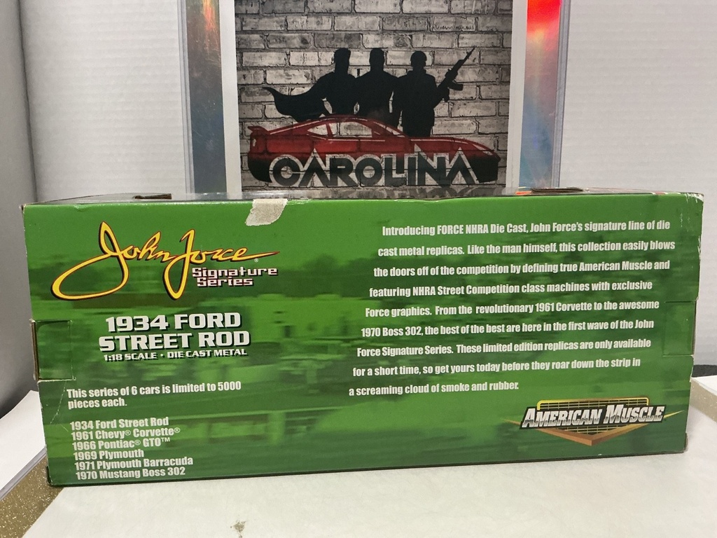 1/18: ERTL JOHN FORCE SIGNATURE SERIES 1934 FORD STREET ROD image