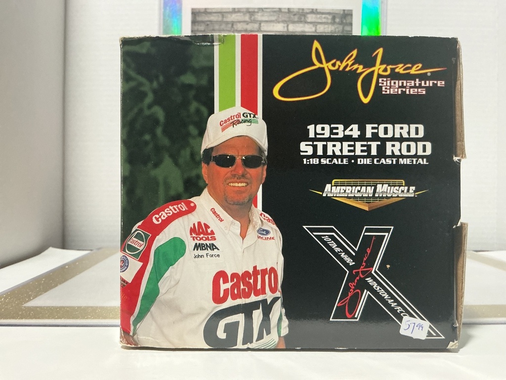 1/18: ERTL JOHN FORCE SIGNATURE SERIES 1934 FORD STREET ROD image