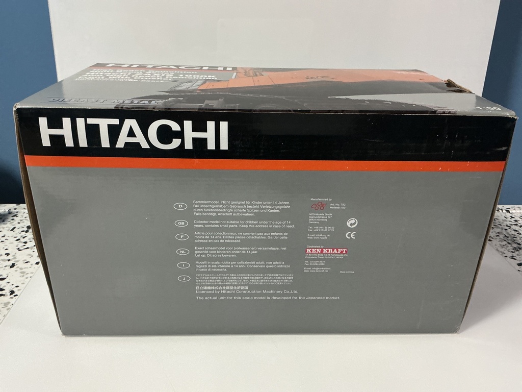 1:50 NZG HITACHI ZAXIS 1000K 40 METER DEMOLITION CRUSHER - Photo 2
