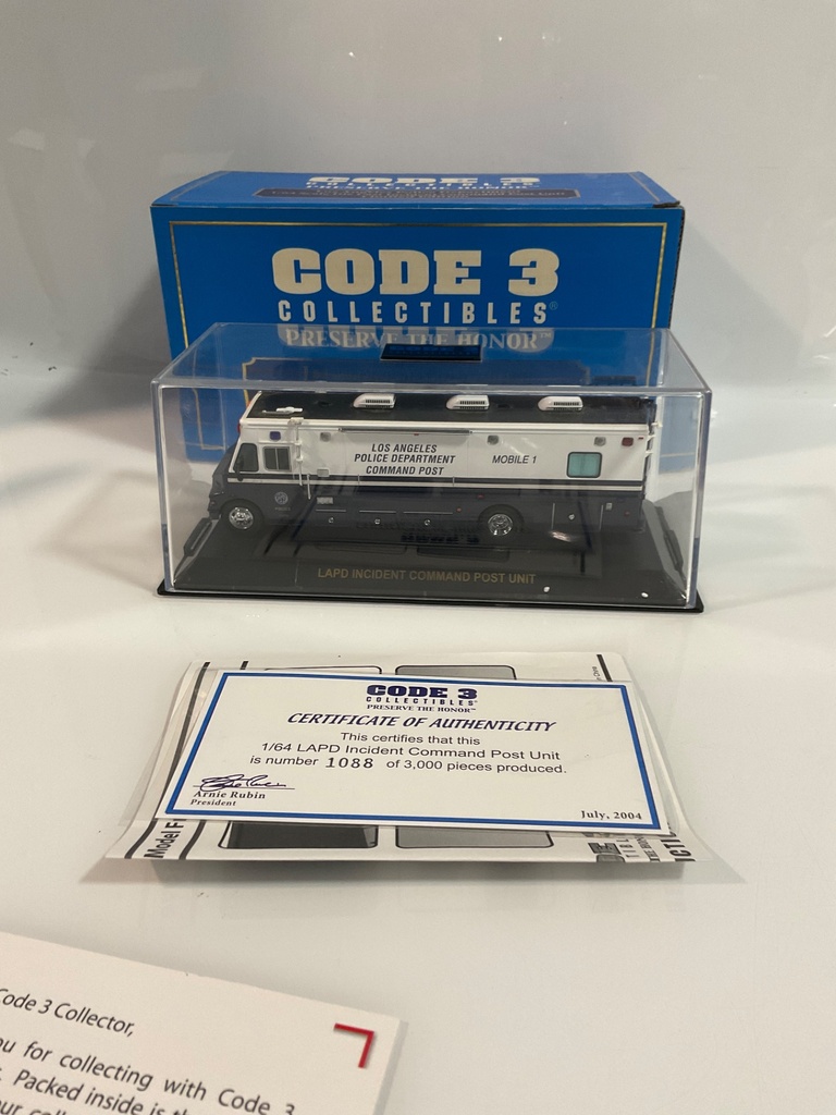 1/64 CODE 3 LOS ANGELES POLICE DEPARTMENT INCIDENT COMMAND  - Photo 2