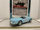 1/18: BURAGO ITALY 1955 LANCIA AURELIA BLUE ON CREAM *PARTS JUNKYARD CAR* image