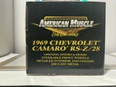 1/18: ERTL 1969 CHEVROLET CAMARO RS-Z/28 RED / W WHITE STRIPES image