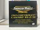 1/18: ERTL 1969 CHEVROLET CAMARO RS-Z/28 RED / W WHITE STRIPES image