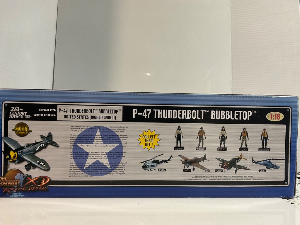 1/18 ULTIMATE SOLDIER P-47 THUNDERBOLT BUBBLETOP  - Photo 5