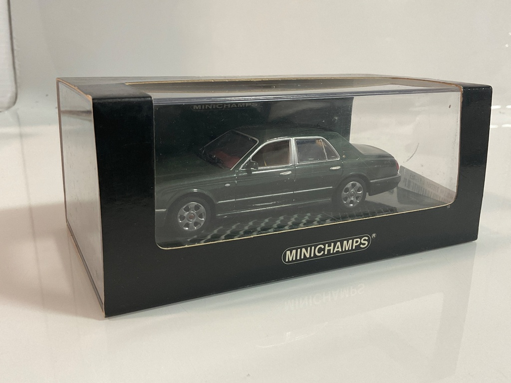 1/43 MINICHAMPS BENTLEY ARNAGE R RED LABEL GREEN  - Photo 3