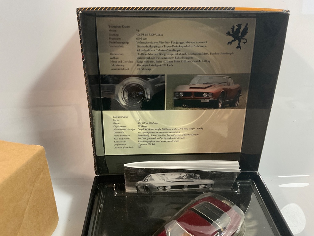 1/43 MINICHAMPS ISO GRIFO 7 LITRI 1968  - Photo 3