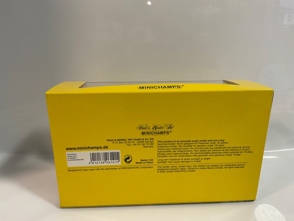 1/43 MINICHAMPS JORDAN FORD EJ14 N.HEIDFELD - Photo 4