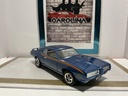 1/18: ERTL 1969 PONTIAC GTO JUDGE BLUE ON CREAM W STRIPE image