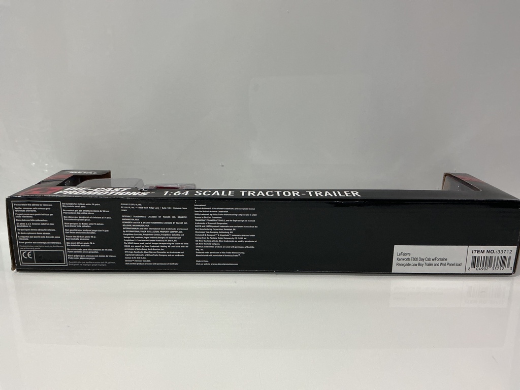 1:64 DCP DIE-CAST PROMOTIONS #33712 LEFEBVRE KENWORTH T800 LOWBOY LOAD - Photo 4