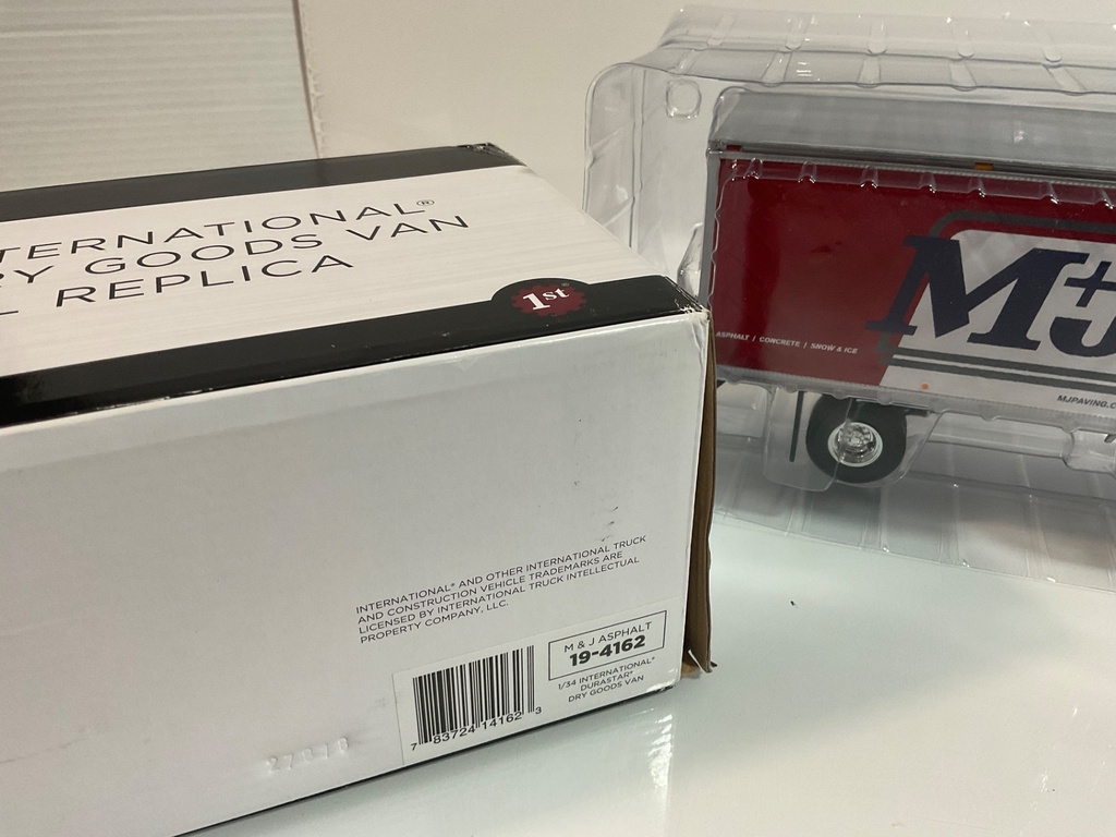 1/34 1ST GEAR INTERNATIONAL DRY GOODS VAN M+J ASPHALT CONCRETE 19-4162 - Photo 4