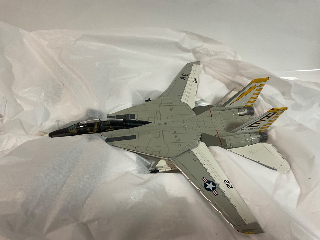 1/72 HOBBY MASTER F-14 TOMCAT GRUMMAN F-14A USS AMERICA 1976 - Photo 4