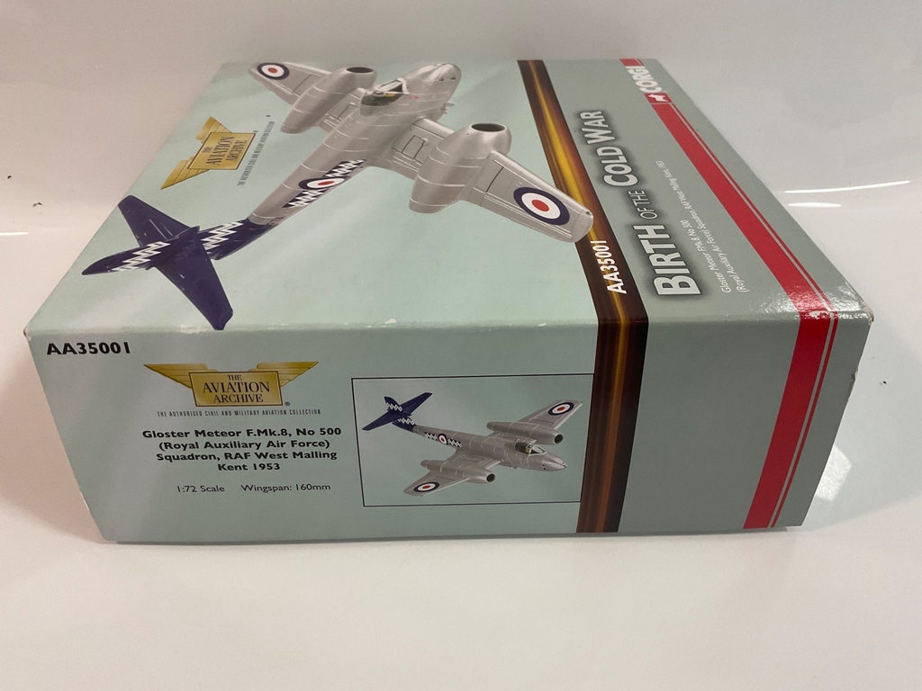 1/72 CORGI BIRTH OF THE COLD WAR GLOSTER METEOR F.MK.8 ROYAL AIR FORCE AA35001 - Photo 3