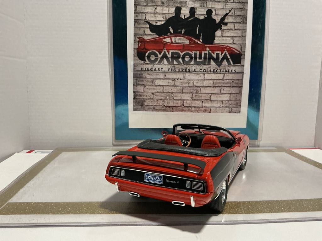 1/18: HIGHWAY 61 1991 BACKYARD CONVERSIONS HEMI CUDA 1 OF 102 RED ON BLACK image
