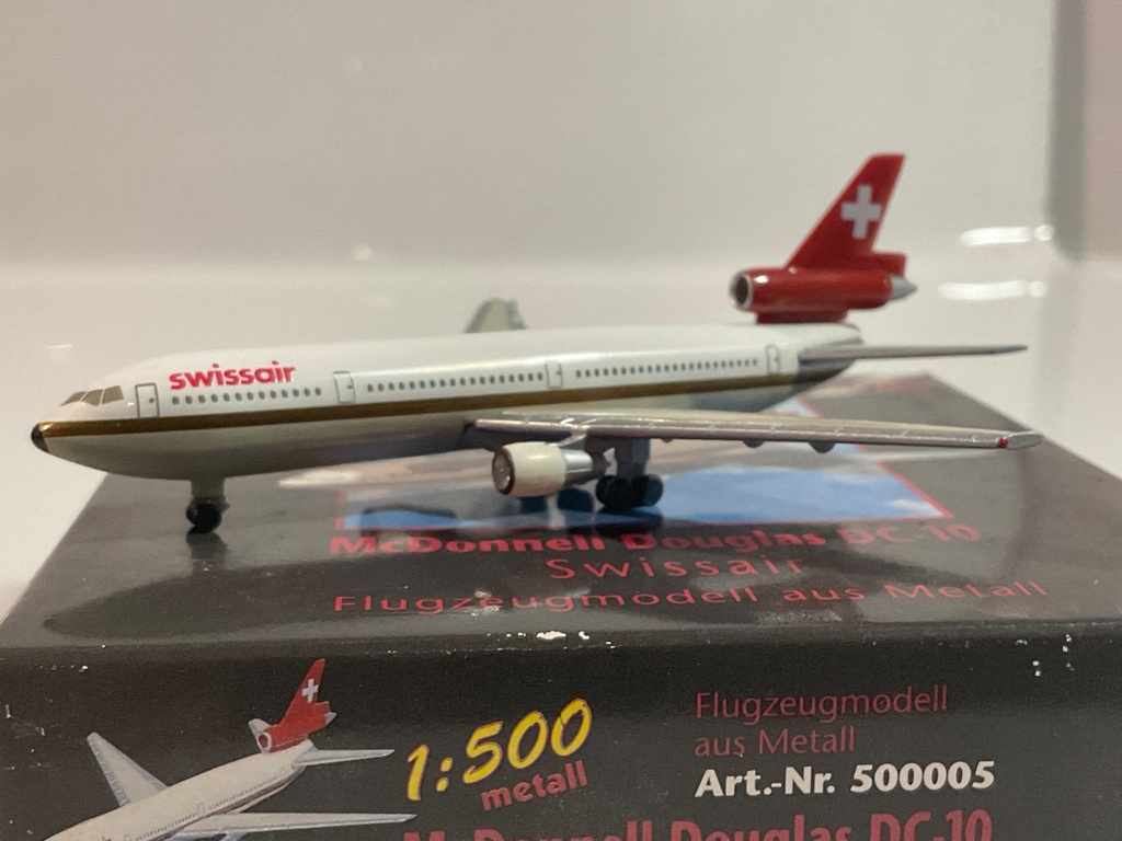 1/500 HERPA MCDONNELL DOUGLAS DC-10 SWISS AIR  - Photo 3