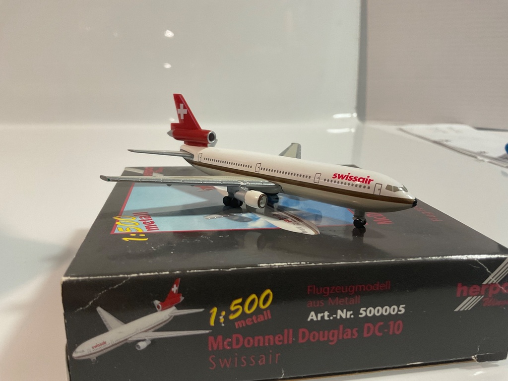 1/500 HERPA MCDONNELL DOUGLAS DC-10 SWISS AIR  - Photo 4