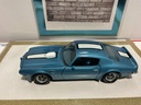 1/18: ERTL 1970 PONTIAC FIREBIRD TRANS AM BLUE ON BLUE WITH WHITE STRIPE image