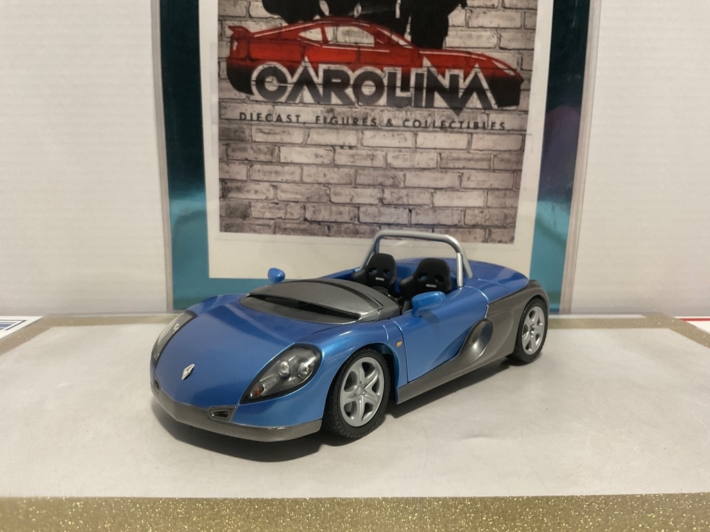 1/18: ANSON RENAULT SPIDER BLUE ON BLACK image