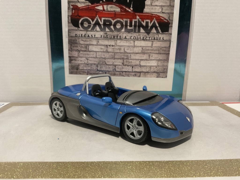 1/18: ANSON RENAULT SPIDER BLUE ON BLACK image