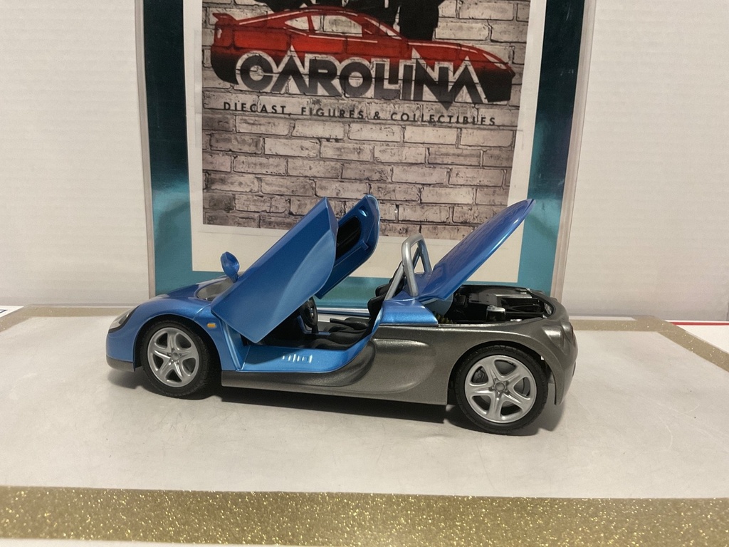 1/18: ANSON RENAULT SPIDER BLUE ON BLACK image