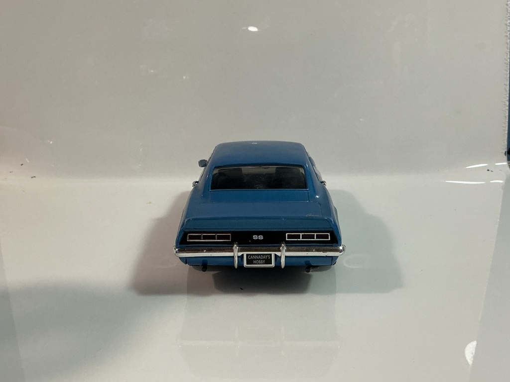 1/18 1969 CHEVROLET CAMARO BLUE ON BLACK CANNADAYS HOBBY - Photo 3