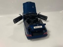 1/18 MAISTO BMW 325I CONVERTIBLE 1993 BLUE ON BLACK - Photo 3