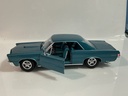 1/18 MAISTO 1965 PONTIAC GTO BLUE ON BLUE  - Photo 4
