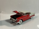 1/18 ERTL 1955 CHEVROLET BEL AIR RED / WHITE ON RED - Photo 2