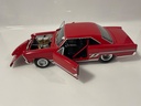 1/18 ERTL 1966 CHEVY NOVA RED/WHITE ON BLACK - Photo 2