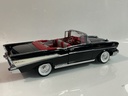 1/18 ERTL 1957 CHEVROLET BEL AIR BLACK ON RED / GRAY - Photo 5