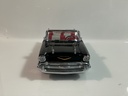 1/18 ERTL 1957 CHEVROLET BEL AIR BLACK ON RED / GRAY - Photo 6