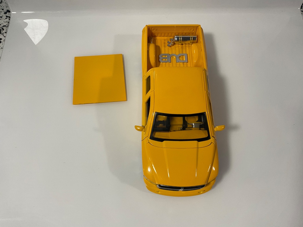 1/18 JADA TOYS 2003 DODGE RAM 1500 YELLOW ON YELLOW/BLACK - Photo 6