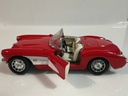 1/18 ROAD TOUGH CHEVROLET CORVETTE 1957 RED ON CREAM - Photo 3