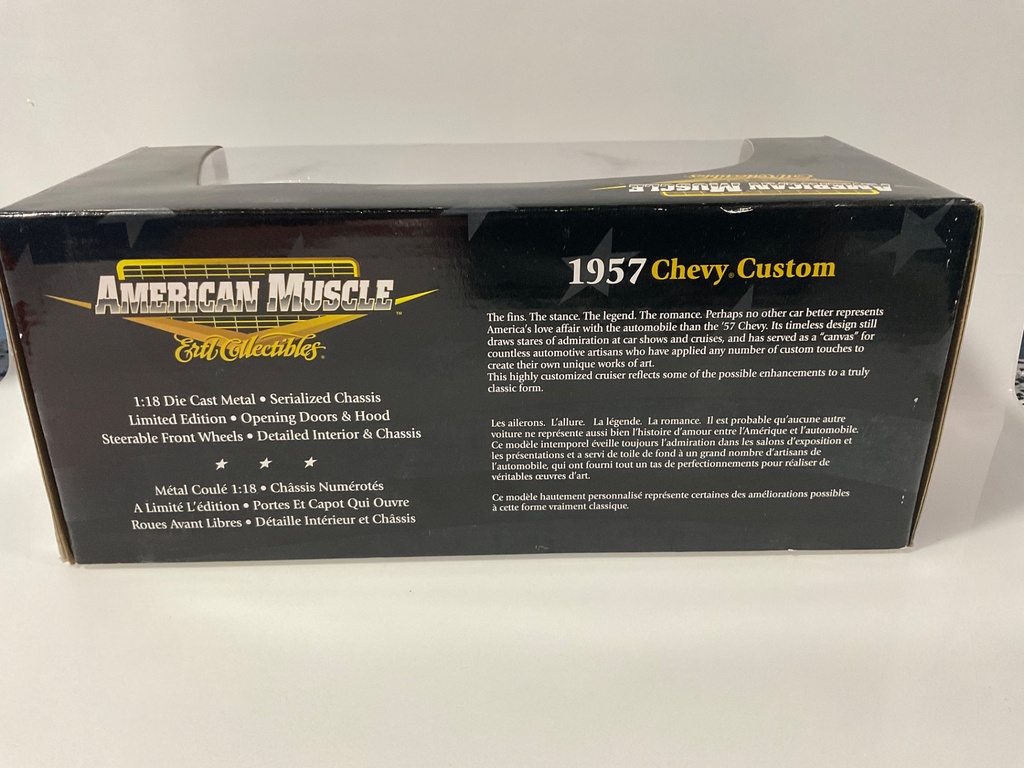 1/18 ERTL ELITE 1957 CHEVY CUSTOM RED  - Photo 3