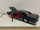1/18: ERTL 1966 PONTIAC GTO BLACK ON RED image