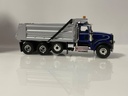 1/34 FIRST GEAR PETERBILT MODEL 367 4 AXLE DUMP TRUCK BLUE SILVER 10-3811 BOX DAMAGE  - Photo 5