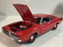1/18 ERTL 1969 DODGE RED ON BLACK  - Photo 2