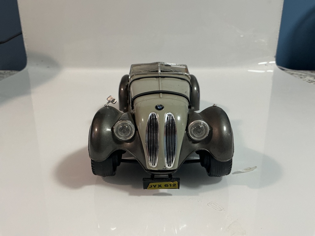 1/18 POLISTIL BMW 328 TG6 GREY ON BLACK [MISSING MIRROR] - Photo 2