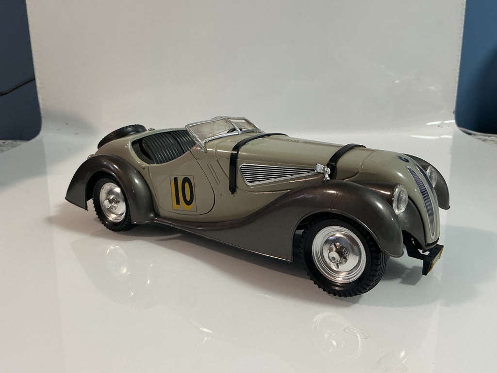 1/18 POLISTIL BMW 328 TG6 GREY ON BLACK [MISSING MIRROR] - Photo 3