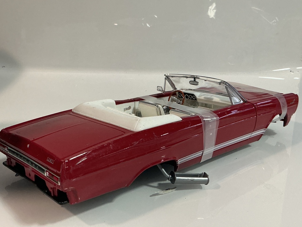 1/18 [PARTS CAR] 1966 MERCURY CYCLONE GT RED ON WHITE - Photo 3
