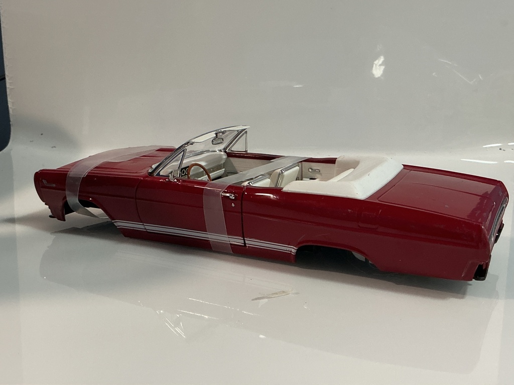 1/18 [PARTS CAR] 1966 MERCURY CYCLONE GT RED ON WHITE - Photo 5