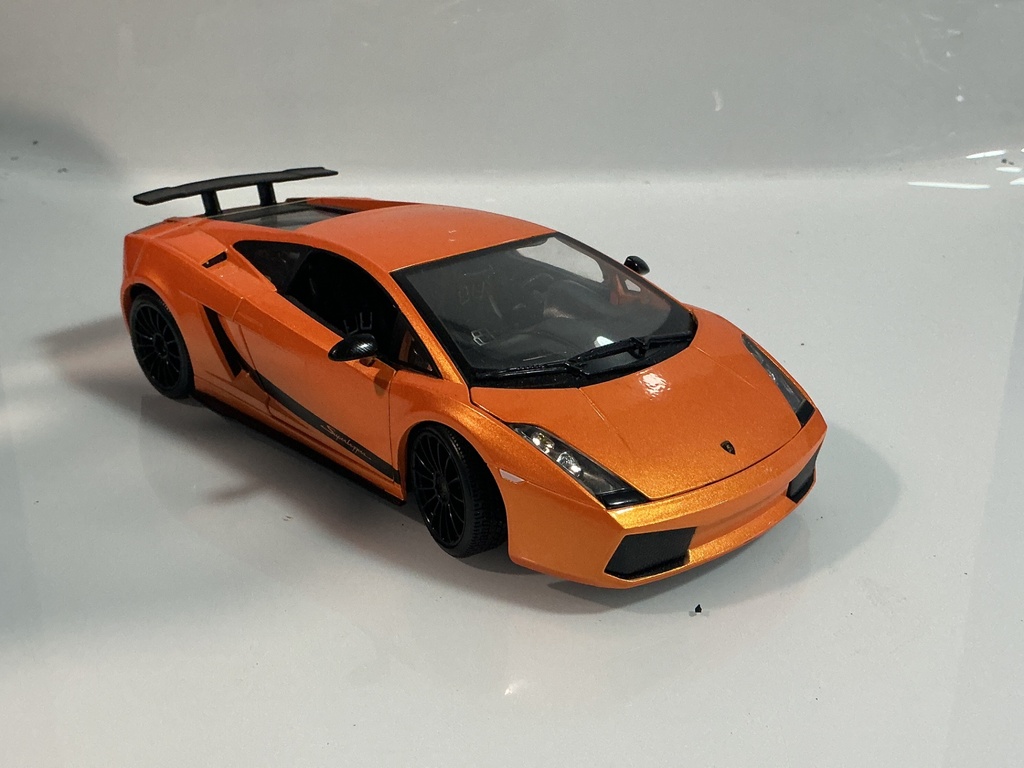 1/18 MAISTO LAMBORGHINI GALLARDO SUPERLEGGERA ORANGE ON BLACK - Photo 5