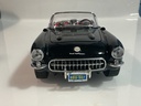 1/18 BURAGO 1957 CHEVROLET CORVETTE BLACK ON RED - Photo 7