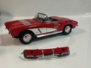 1/18 ERTL 1962 CORVETTE JUNKYARD PARTS RED ON BLACK - Photo 2
