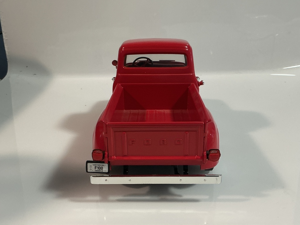 1/18 ERTL 1956 FORD F-100 RED ON RED / BLACK - Photo 3