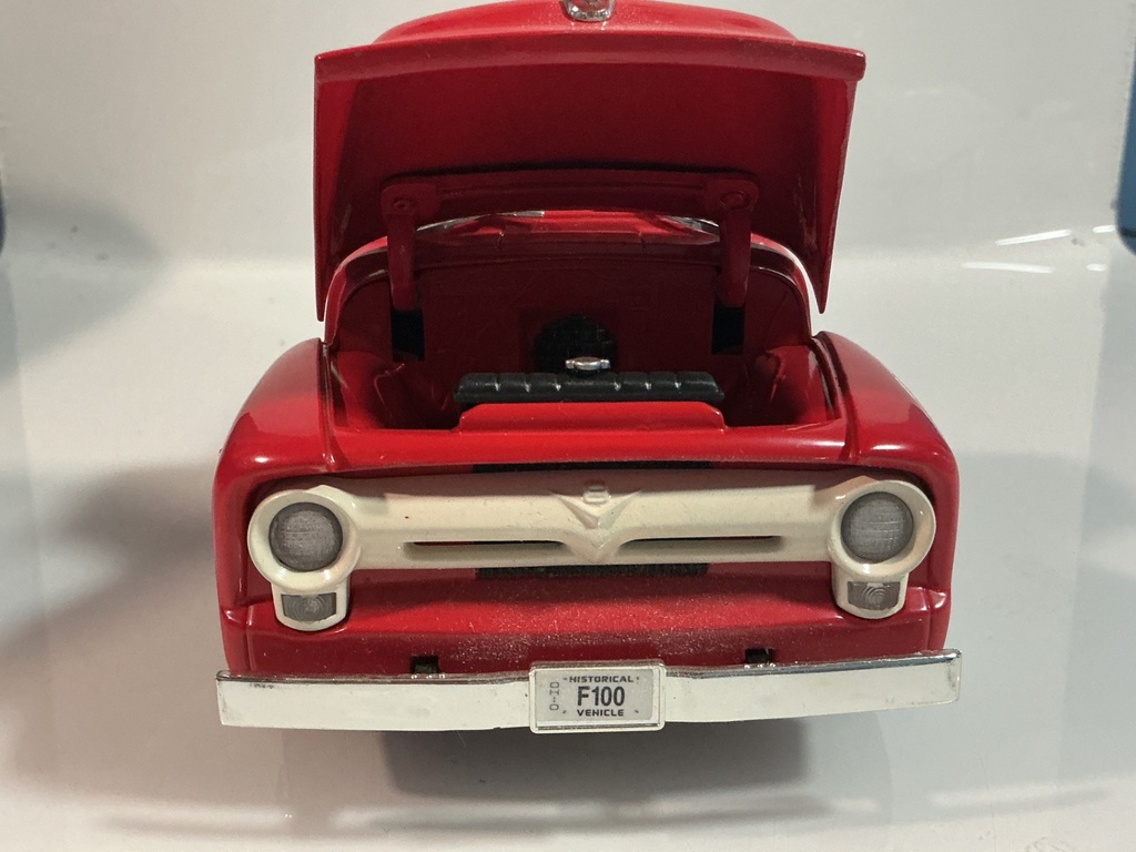 1/18 ERTL 1956 FORD F-100 RED ON RED / BLACK - Photo 6