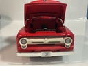 1/18 ERTL 1956 FORD F-100 RED ON RED / BLACK - Photo 6