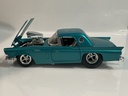 1/18 HOTWHEELS 1957 FORD THUNDERBIRD GREEN TEAL ON WHITE - Photo 2