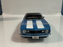 1/18 MAISTO 1968 CHEVROLET CAMARO Z/28 BLUE ON BLACK - Photo 5