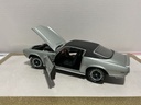 1/18: ERTL 1969 CHEVROLET CAMARO SS RAG TOP SILVER ON BLACK image