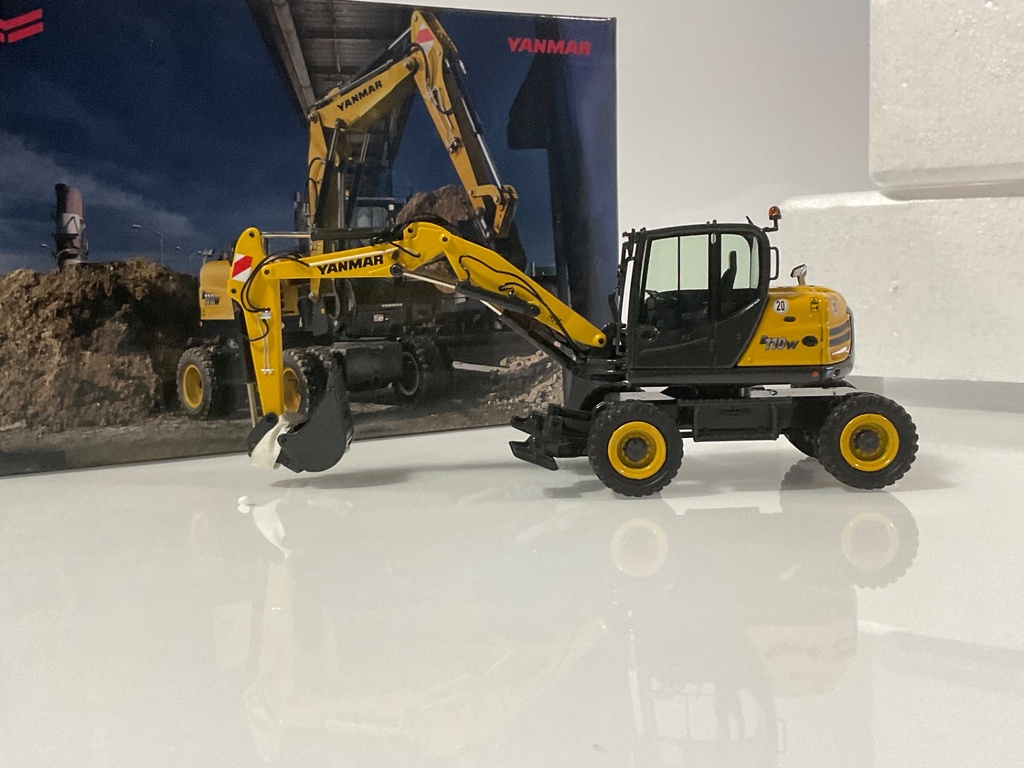 1/50 NZG YANMAR B110W MOBILE WHEELED EXCAVATOR  - Photo 2